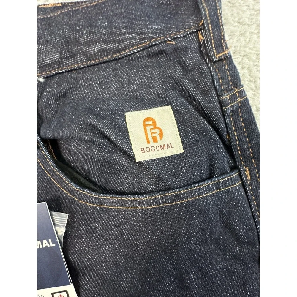 Bocomal FR Jeans Mens 42x30 Blue Denim Flame Resistant CAT 2 Workwear Work NEW